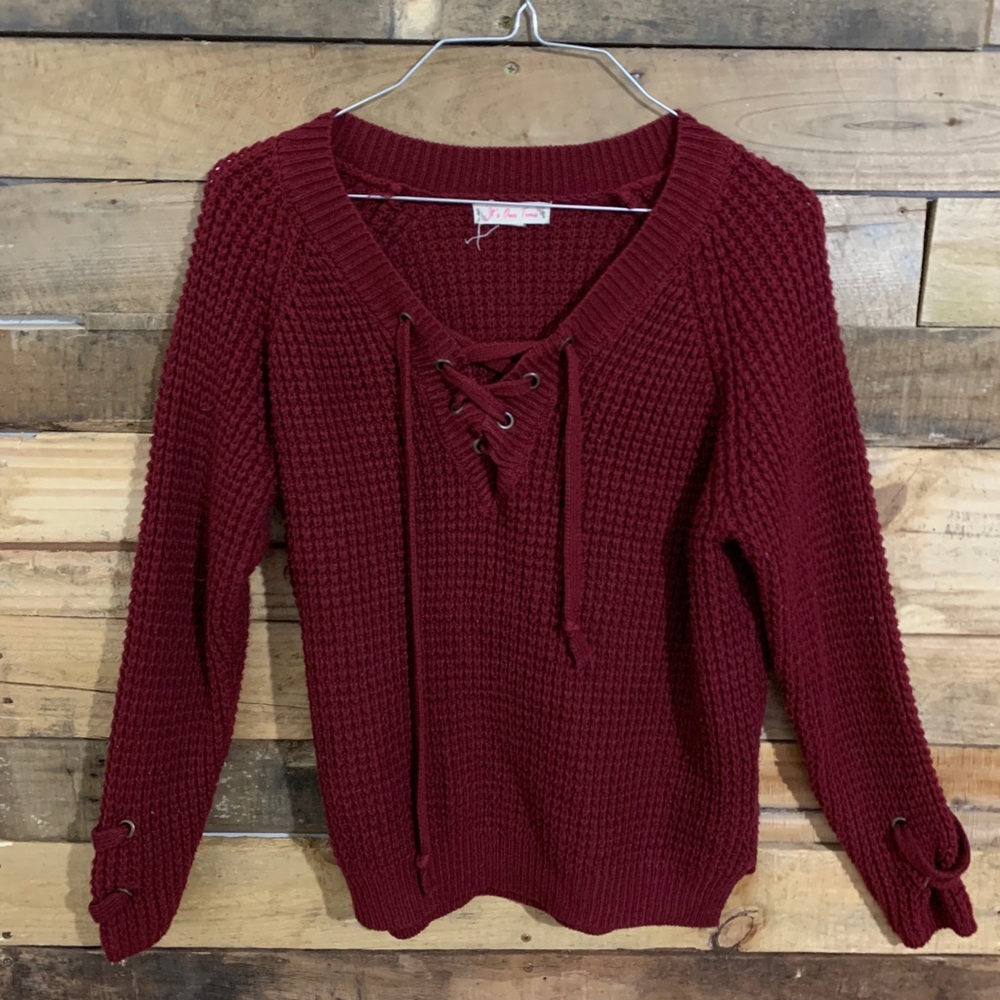 Burgundy Sweater